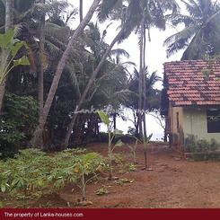Beach land in Dickwella with house.